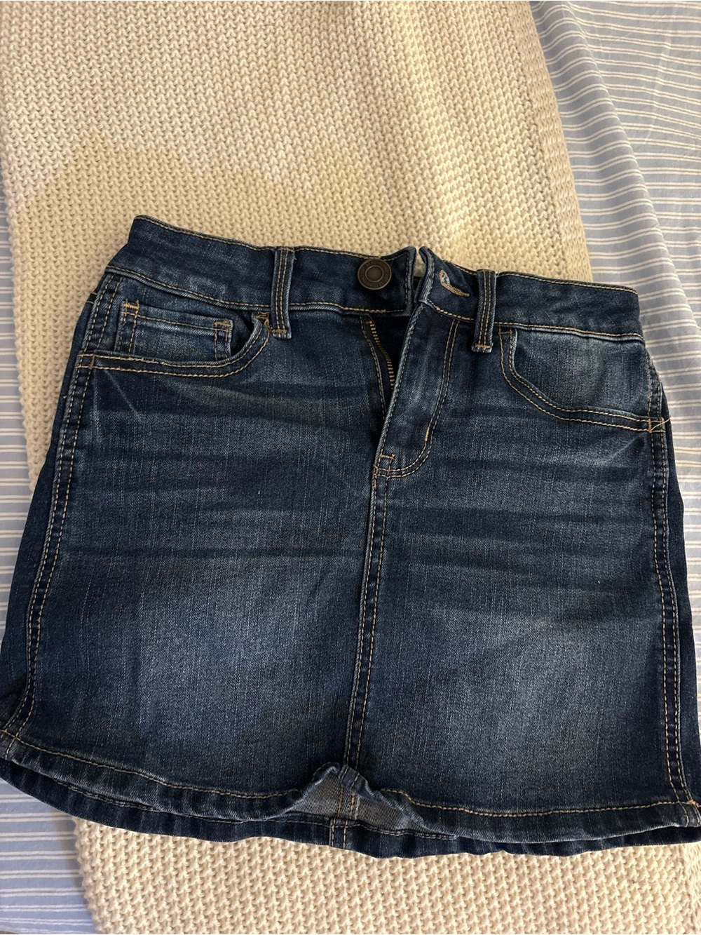 SO Dark Blue Denim Mini Skirt